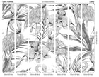 Paradise Flamingo Noir Mural (Large) by Origin Murals