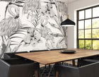 Paradise Flamingo Noir Mural (Medium) by Origin Murals