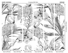 Paradise Flamingo Noir Mural (Medium) by Origin Murals