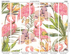 Paradise Flamingo Watermelon Mural (Large) by Origin Murals