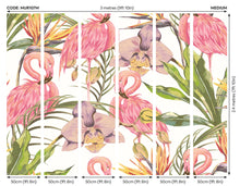 Paradise Flamingo Watermelon Mural (Medium) by Origin Murals