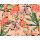Paradise Flamingo Coral Mural (Medium) by Origin Murals