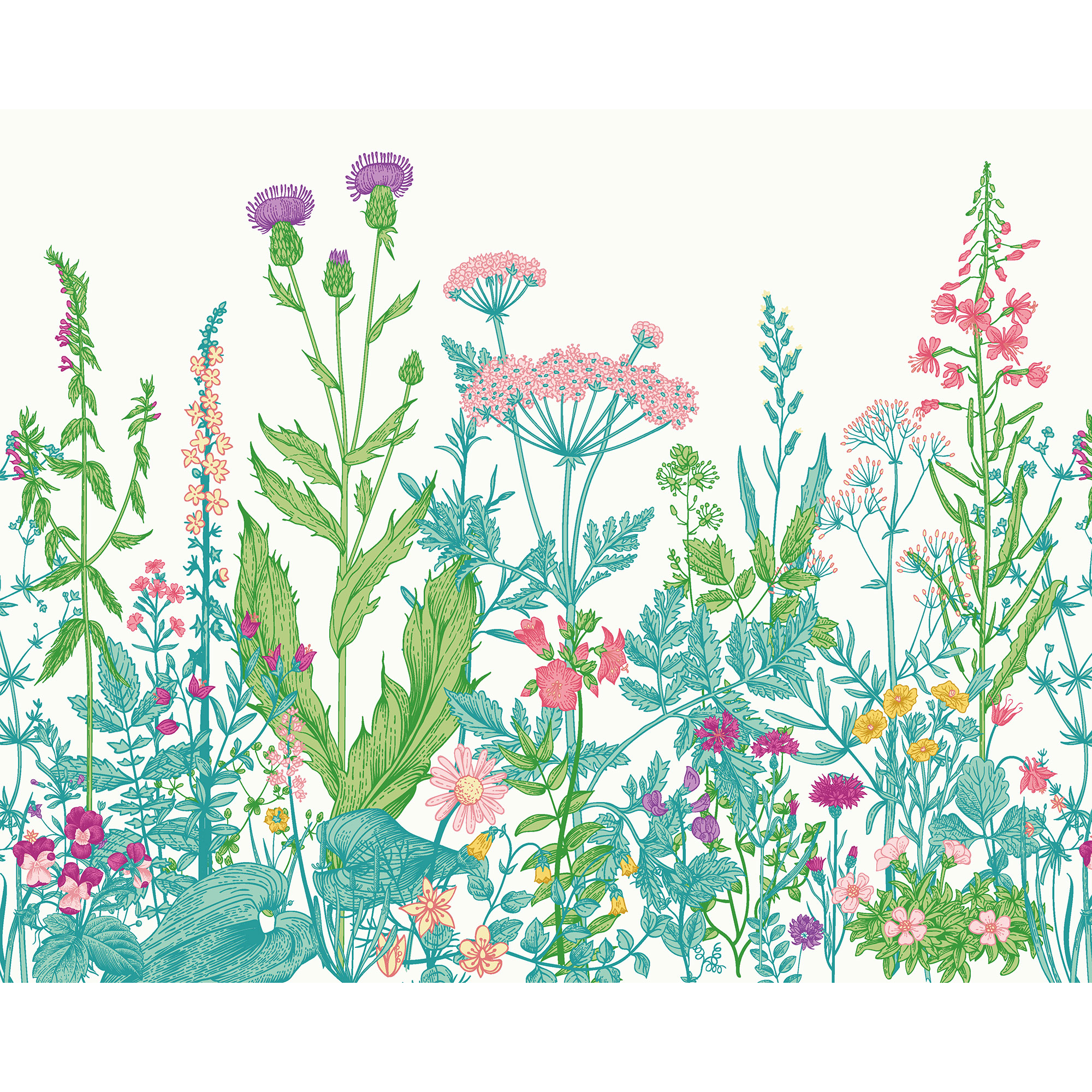 Botanical Fleur Summer Fruit Mural (Large) by Origin Murals