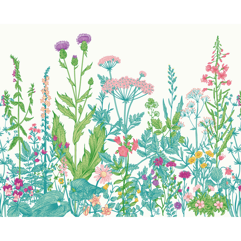 Botanical Fleur Summer Fruit Mural (Large) by Origin Murals