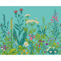 Botanical Fleur Peacock Mural (Medium) by Origin Murals