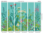 Botanical Fleur Peacock Mural (Medium) by Origin Murals