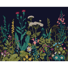 Botanical Fleur Indigo Mural (Large) by Origin Murals