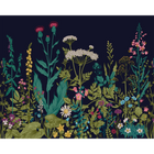 Botanical Fleur Indigo Mural (Medium) by Origin Murals
