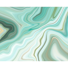 Marbled Ink Emerald Mural (Large) by Origin Murals