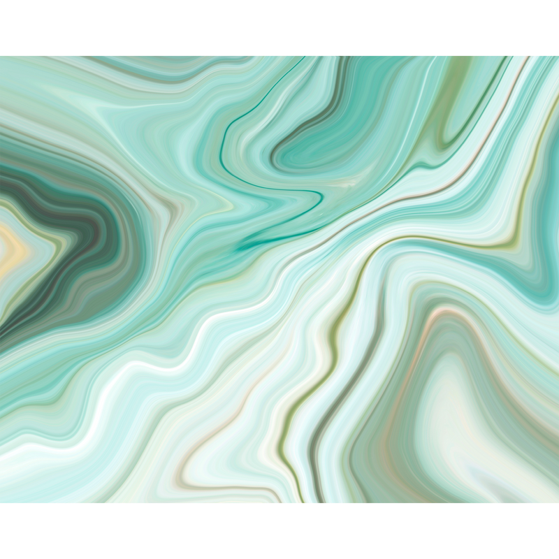 Marbled Ink Emerald Mural (Medium) by Origin Murals