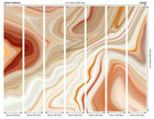 Marbled Ink Cinnamon Mural (Large) by Origin Murals
