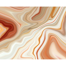 Marbled Ink Cinnamon Mural (Medium) by Origin Murals
