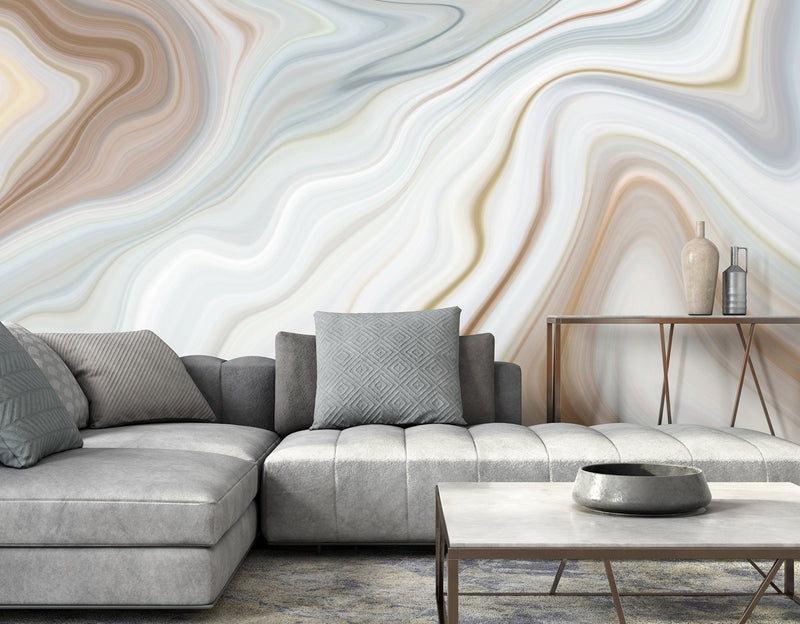 Marbled Ink Cloud Mural (Medium) by Origin Murals