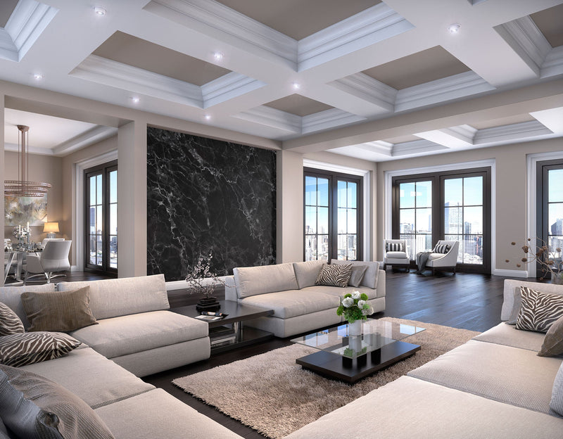 Marble Black Mural (Medium) by Origin Murals