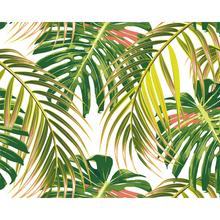 Tropical Leaves Citrus Mural (Large) by Origin Murals