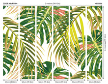 Tropical Leaves Citrus Mural (Medium) by Origin Murals