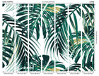Tropical Leaves Emerald Mural (Large) by Origin Murals