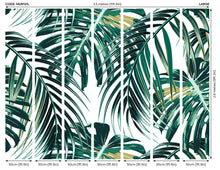 Tropical Leaves Emerald Mural (Large) by Origin Murals