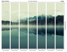 Misty Mountain Lake Ink Mural (Large) by Origin Murals