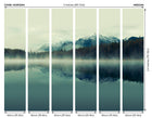Misty Mountain Lake Ink Mural (Medium) by Origin Murals