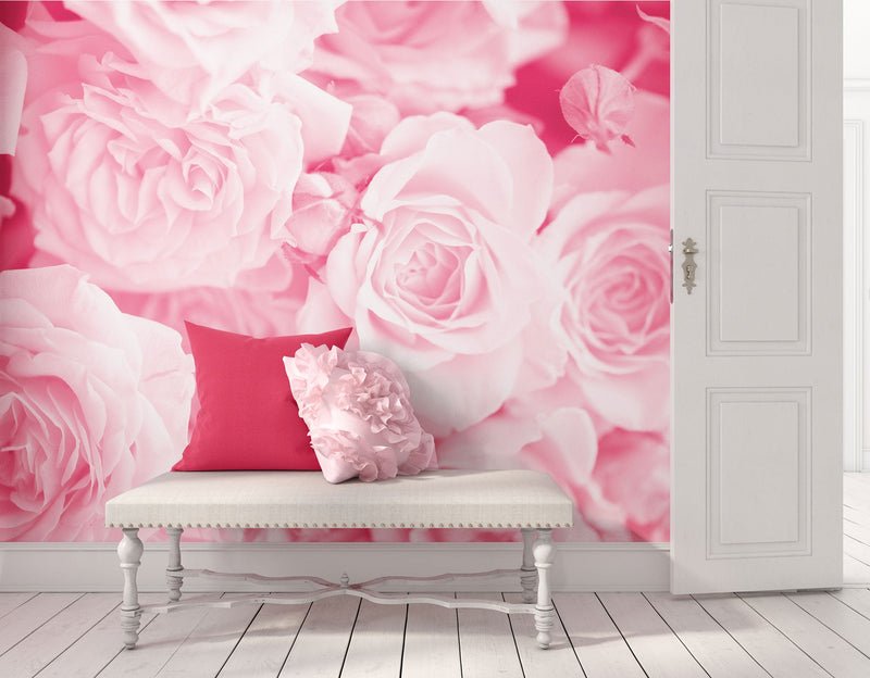 Petals Rose Pink Mural (Medium) by Origin Murals