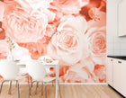 Petals Peach Mural (Medium) by Origin Murals