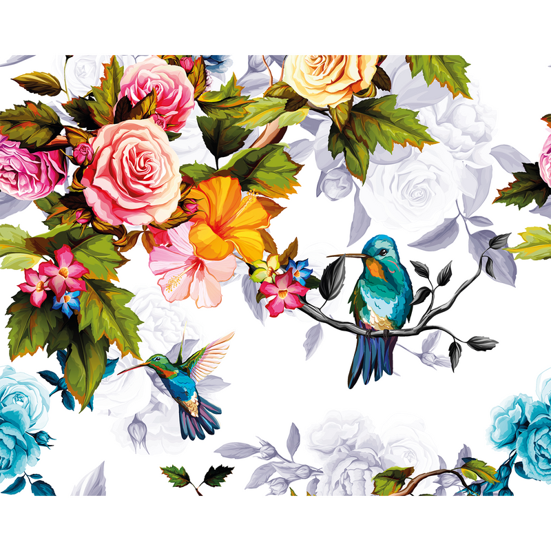 Hummingbird Garden Multi Mural (Large) by Origin Murals