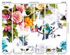 Hummingbird Garden Multi Mural (Medium) by Origin Murals