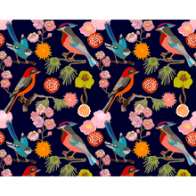 Floral Birds Ink Mural (Large) by Origin Murals
