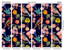 Floral Birds Ink Mural (Medium) by Origin Murals