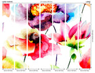 Watercolour Flora Multi Bright Mural (Large) by Origin Murals