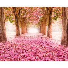 Blossom Trees Rose Pink Mural (Large) by Origin Murals
