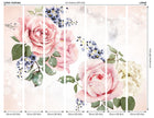 Roses & Sparkles Rose Pink Mural (Large) by Origin Murals