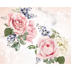 Roses & Sparkles Rose Pink Mural (Medium) by Origin Murals