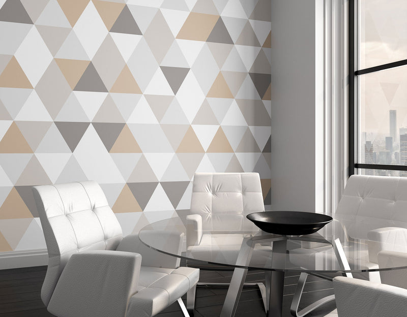 Geometric Natural Mural (Medium) by Origin Murals