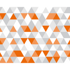 Geometric Tangerine Mural (Medium) by Origin Murals
