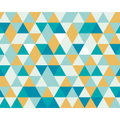 Geometric Jade & Mustard Mural (Large) by Origin Murals