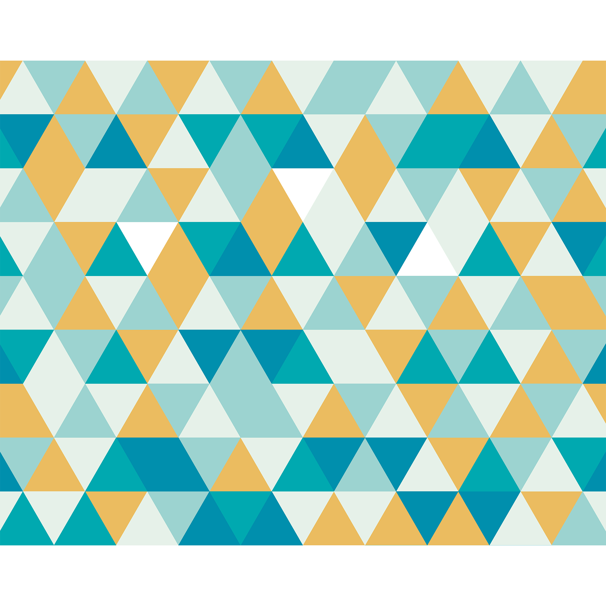 Geometric Jade & Mustard Mural (Large) by Origin Murals
