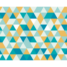 Geometric Jade & Mustard Mural (Large) by Origin Murals