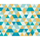 Geometric Jade & Mustard Mural (Large) by Origin Murals