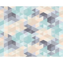 Iso Triangles Duck Egg Mural (Large) by Origin Murals