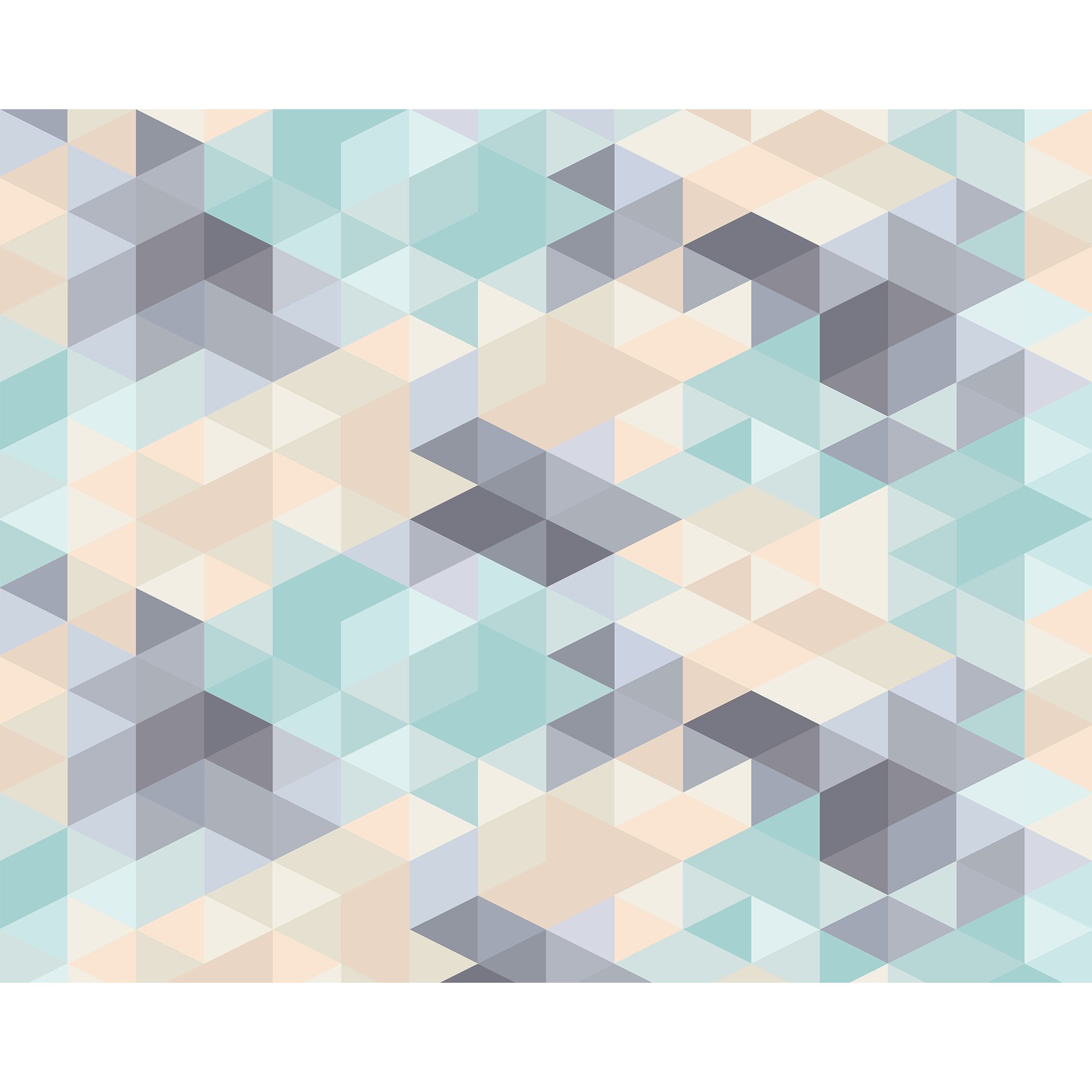 Iso Triangles Duck Egg Mural (Medium) by Origin Murals