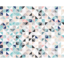 Geometry Blush & Jade Mural (Large) by Origin Murals