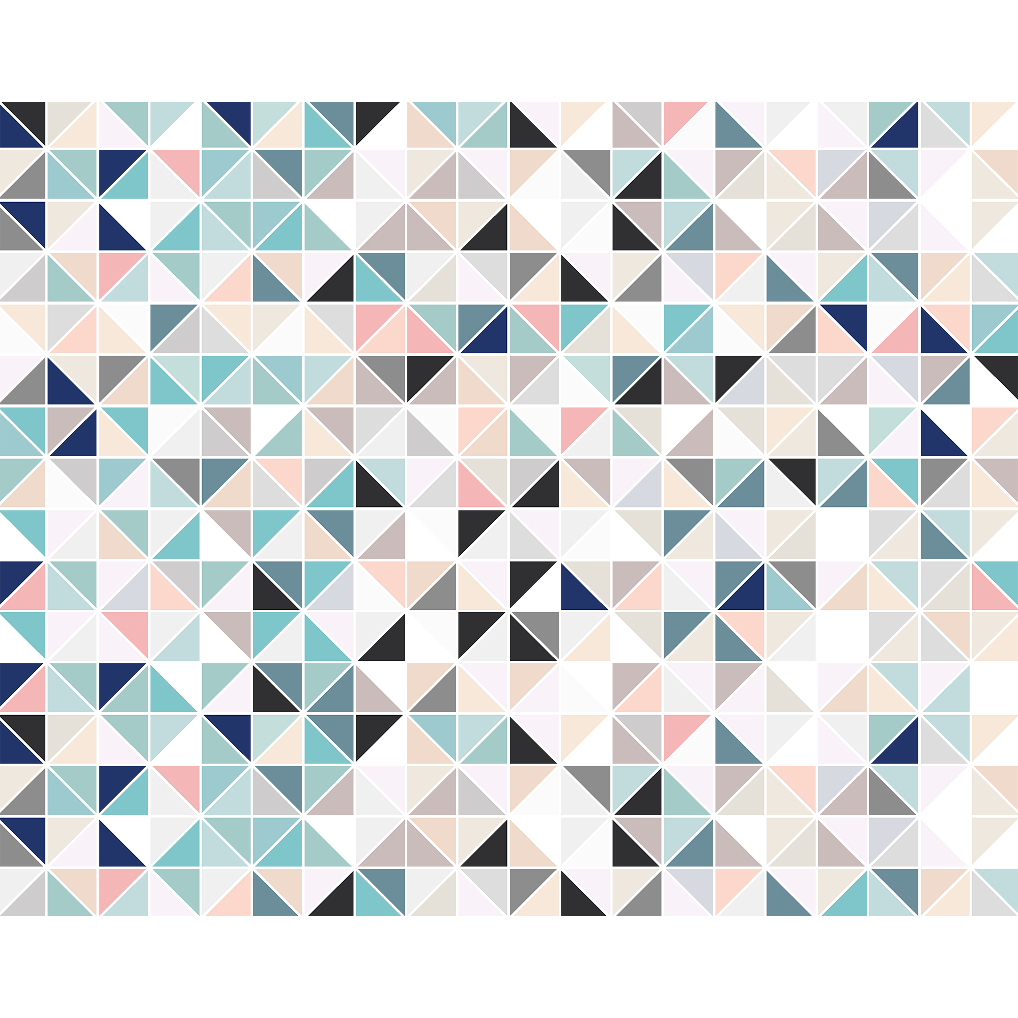 Geometry Blush & Jade Mural (Medium) by Origin Murals