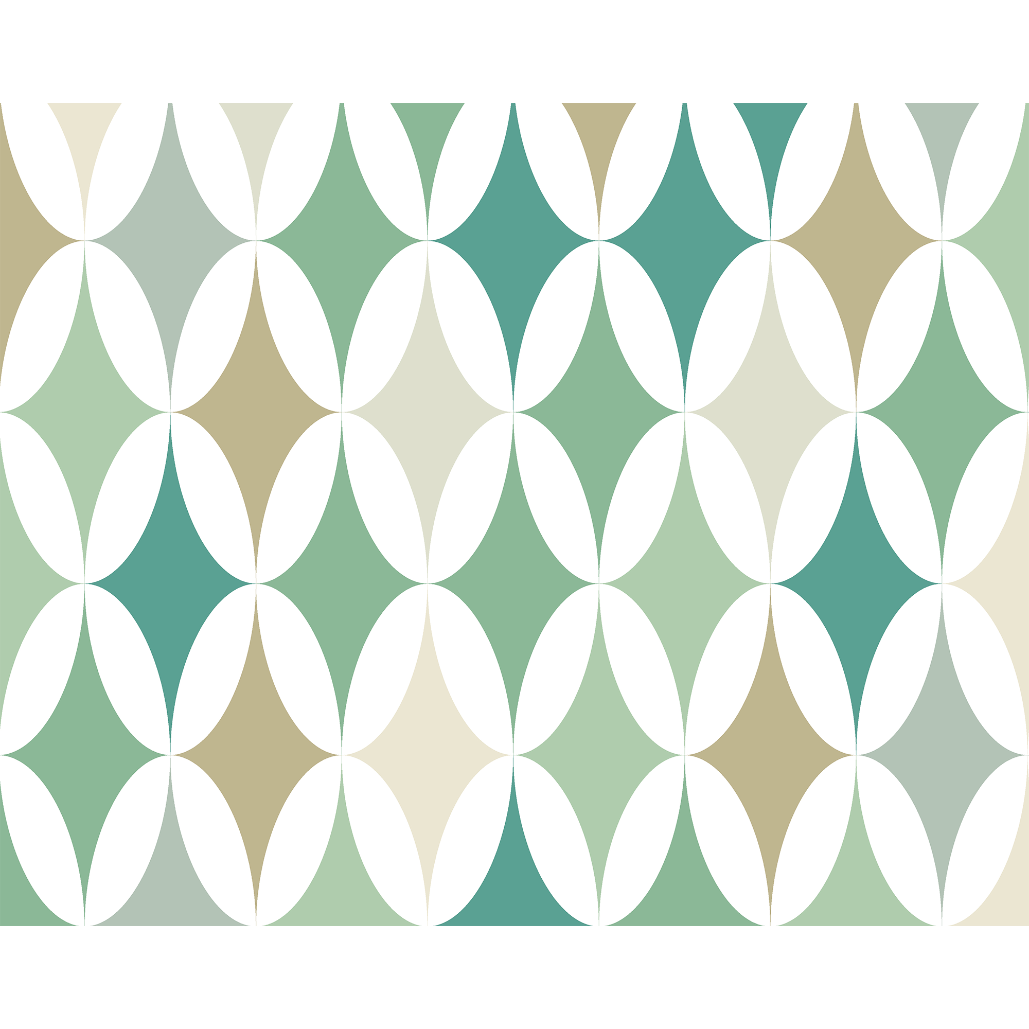 Green Formation Sage Mural (Large) by Origin Murals
