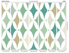 Green Formation Sage Mural (Large) by Origin Murals