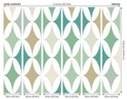Green Formation Sage Mural (Medium) by Origin Murals