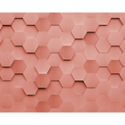 Metal Hexagons Rust Mural (Large) by Origin Murals