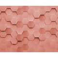 Metal Hexagons Rust Mural (Medium) by Origin Murals