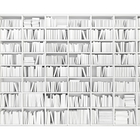 Library White Mural (Large) by Origin Murals